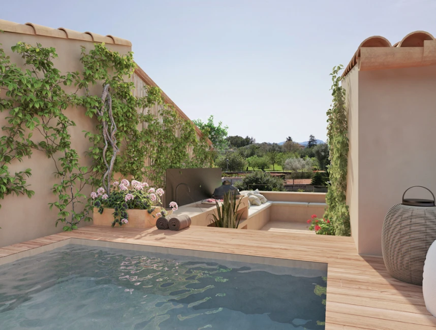 Casas de bajo consumo con piscinas privadas en Sencelles-8