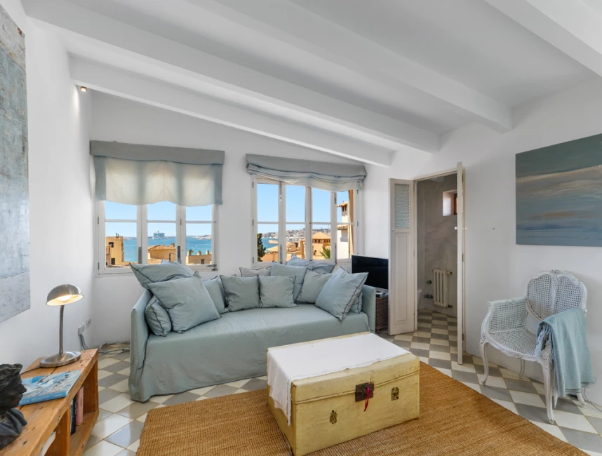 Enchanting duplex penthouse with Mediterranean flair, sea views & communal terrace-12