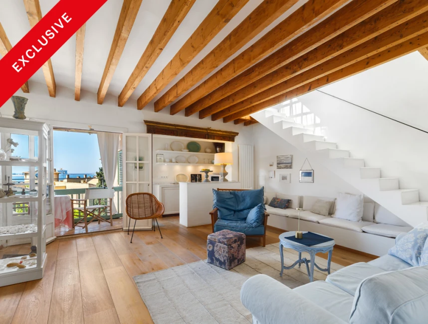 Enchanting duplex penthouse with Mediterranean flair, sea views & communal terrace-1