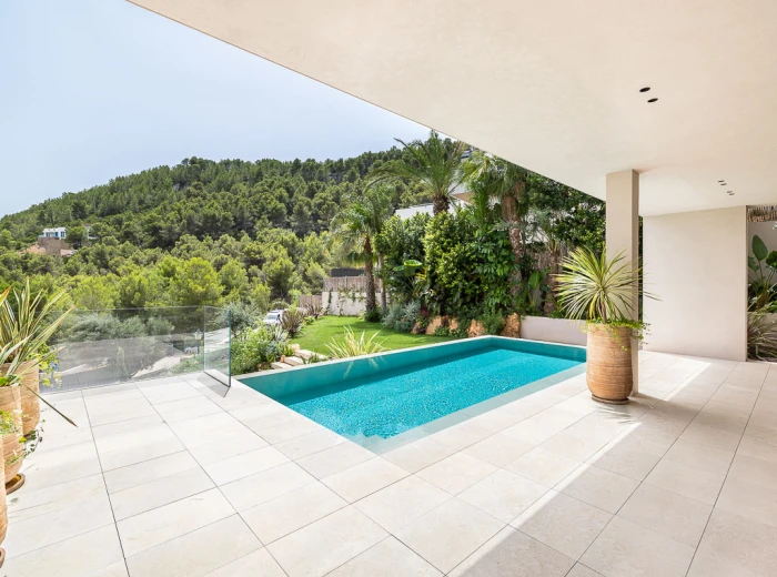 Nieuw gebouwde villa met uitzicht op Palma in Son Vida-1