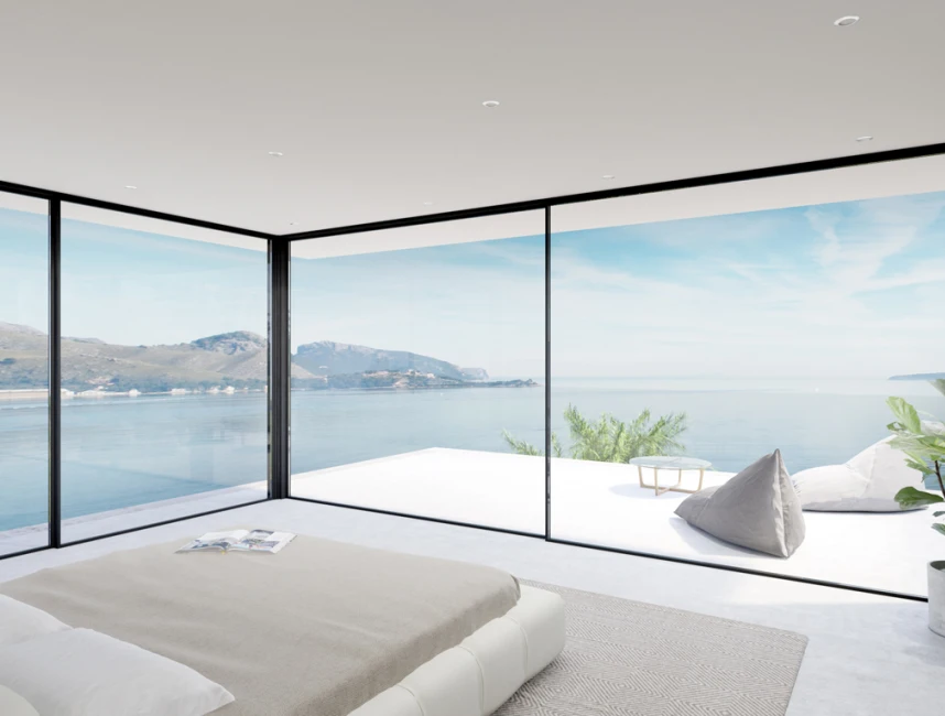 Progetto di villa di lusso in riva al mare - Nuova costruzione a Puerto Pollensa-4