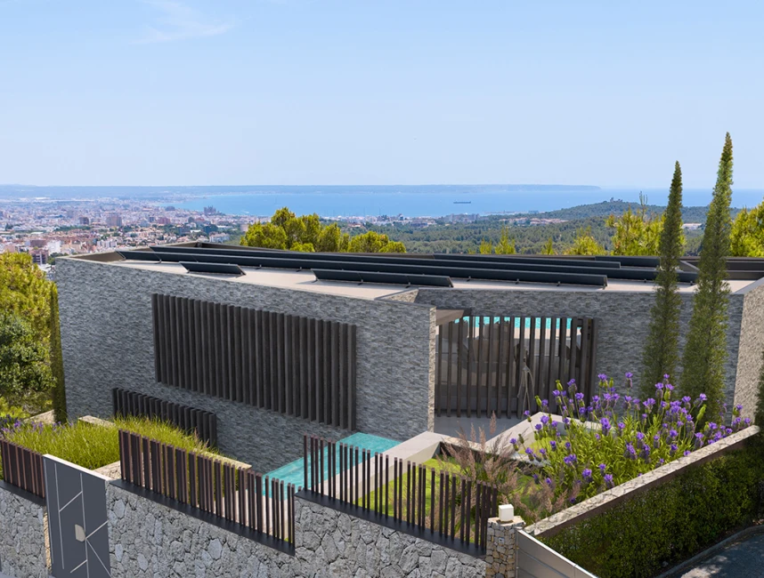 Eccezionale villa con vista mare in costruzione a Son Vida, Palma di Maiorca-9