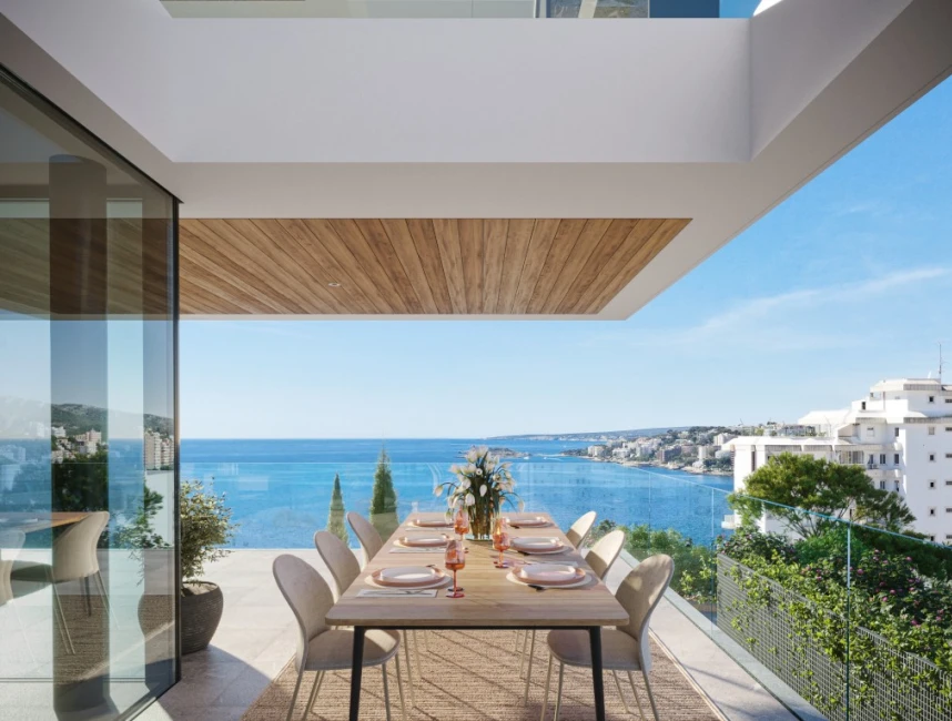 Ever Marivent : Nouvelle construction d'un penthouse de luxe avec une vue imprenable sur la mer-1