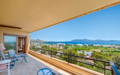 Prachtig penthouse met enorm zeezicht te koop, Puerto Pollensa