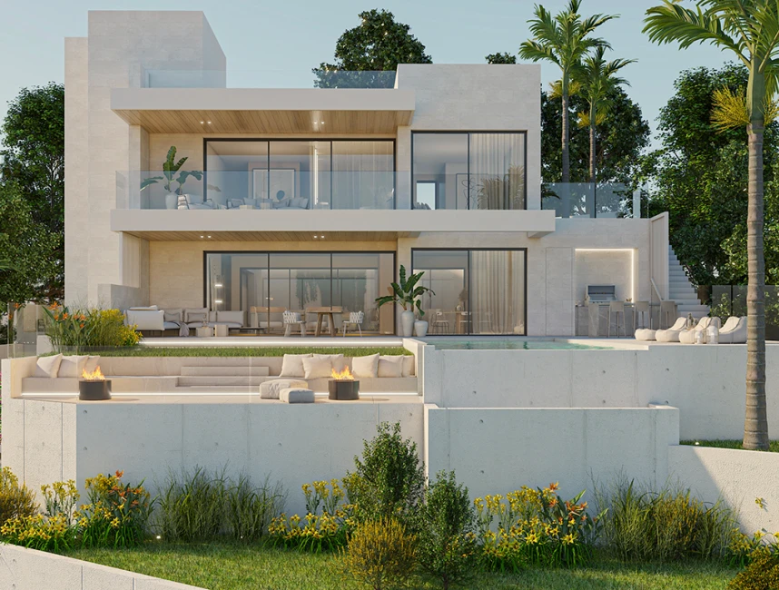 Vila de luxe en construcció amb precioses vistes en Son Vida-1
