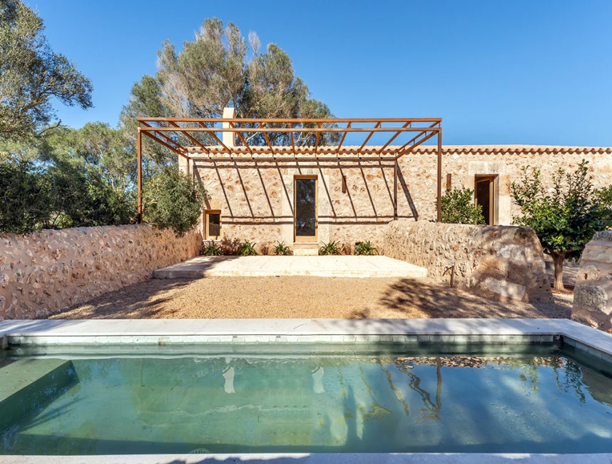 Restored heritage finca with sea views in Cala Varques-17