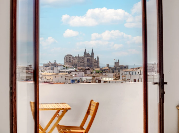 Wohnung mit Aussicht und Renovierungsbedarf am Paseo Mallorca - Palma, Altstadt-2