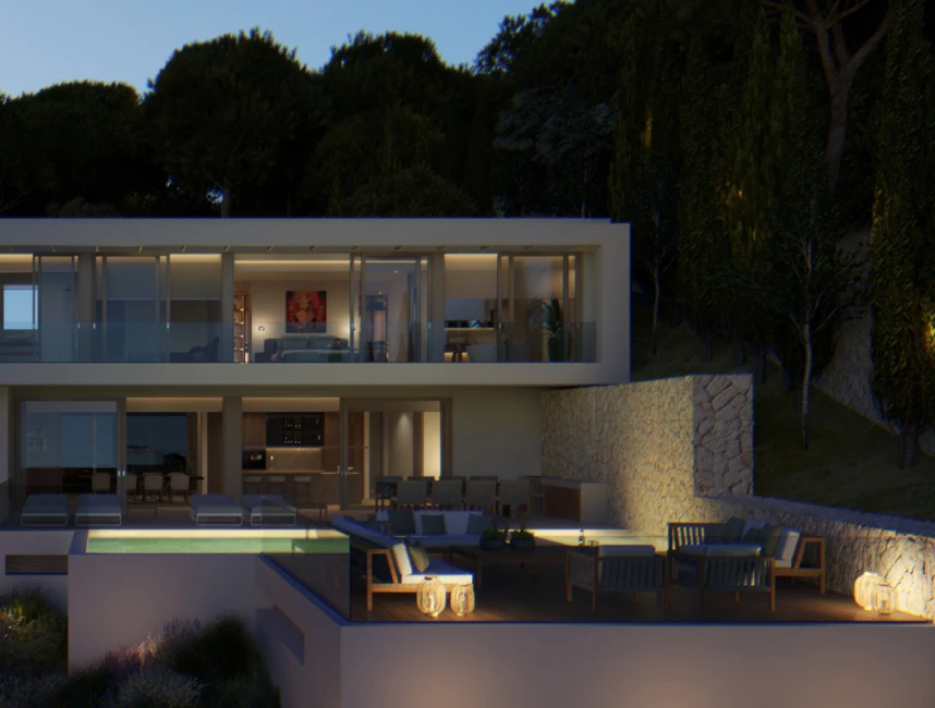 Moderne luxe villa met uitzicht op zee-16