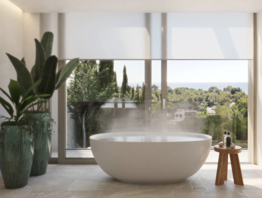 Moderne luxe villa met uitzicht op zee-10
