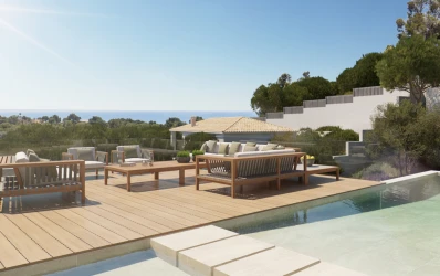 Moderne luxe villa met uitzicht op zee