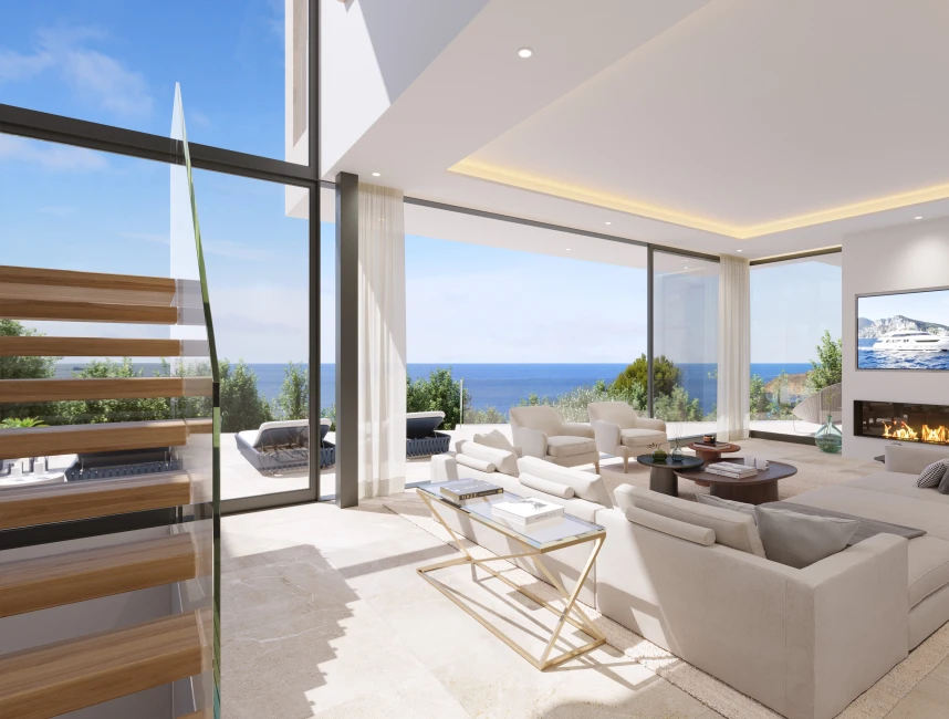Nybyggd villa med drömutsikt över havet i Nova Santa Ponsa-4