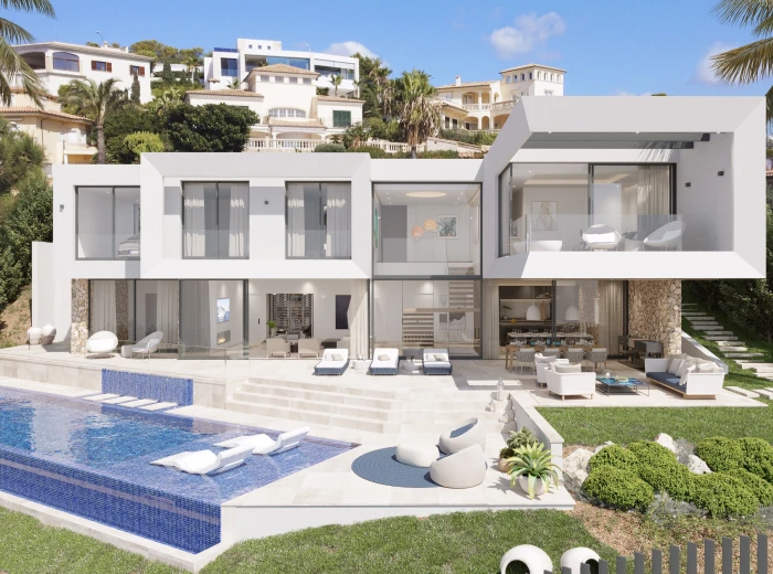 Villa de nueva construcción con vistas al mar de ensueño en Nova Santa Ponsa-2