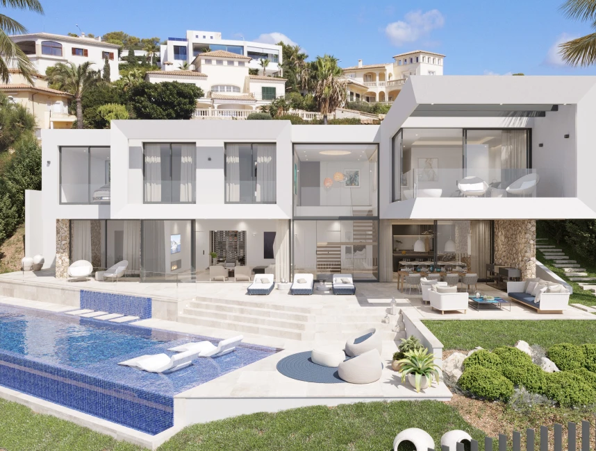 Newly built villa with dream sea view in Nova Santa Ponsa-2