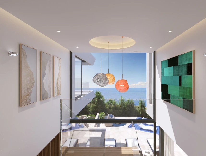Nybyggd villa med drömutsikt över havet i Nova Santa Ponsa-7