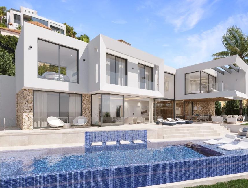 Nybyggd villa med drömutsikt över havet i Nova Santa Ponsa-3