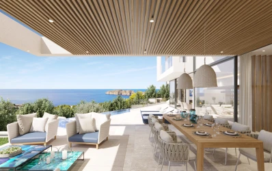 Nybyggd villa med drömutsikt över havet i Nova Santa Ponsa