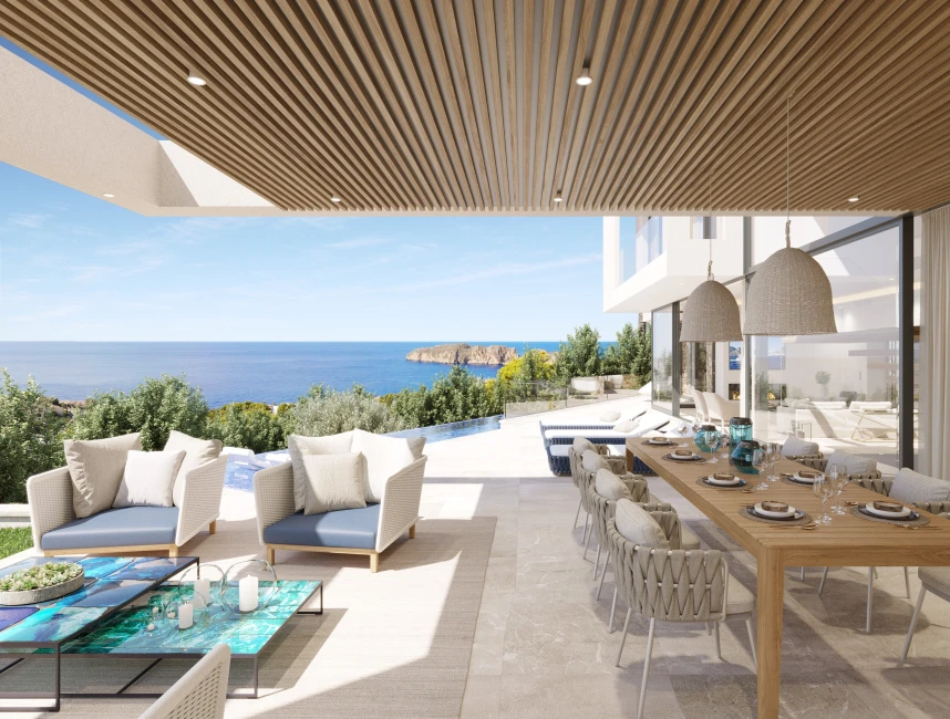 Nybyggd villa med drömutsikt över havet i Nova Santa Ponsa-1