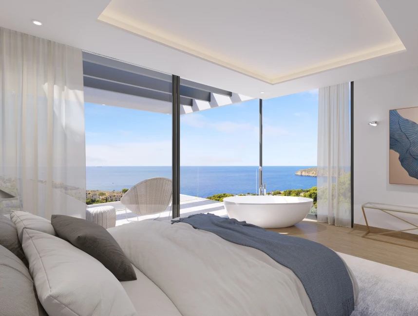 Nybyggd villa med drömutsikt över havet i Nova Santa Ponsa-6