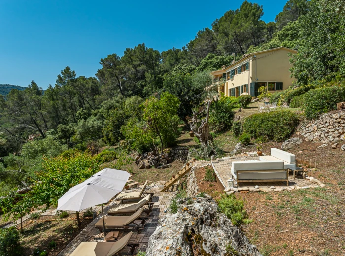 Casa di campagna con splendida vista sulle montagne e licenza di affitto vacanze a Puigpunyent, Maiorca-3