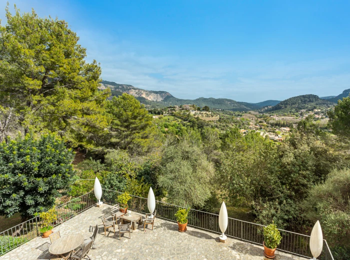 Casa di campagna con splendida vista sulle montagne e licenza di affitto vacanze a Puigpunyent, Maiorca-20