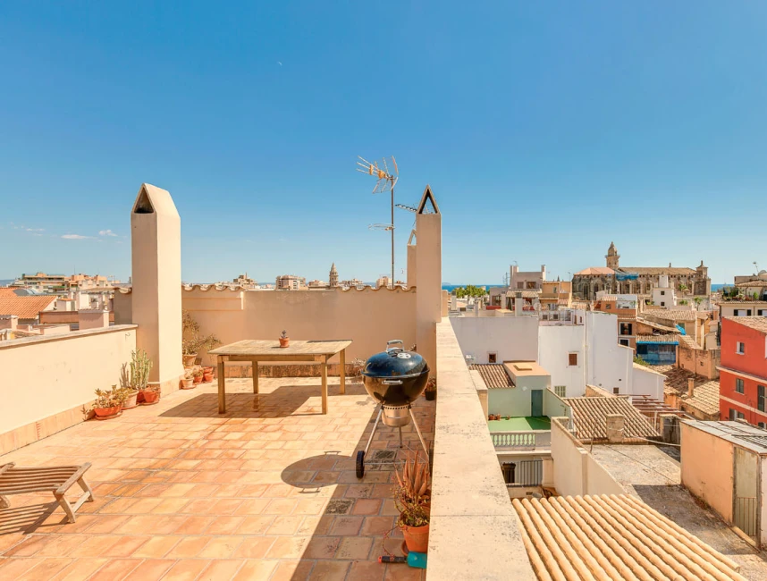 Affascinante appartamento con carattere di loft e terrazza sul tetto nel centro storico - Palma di Maiorca-1