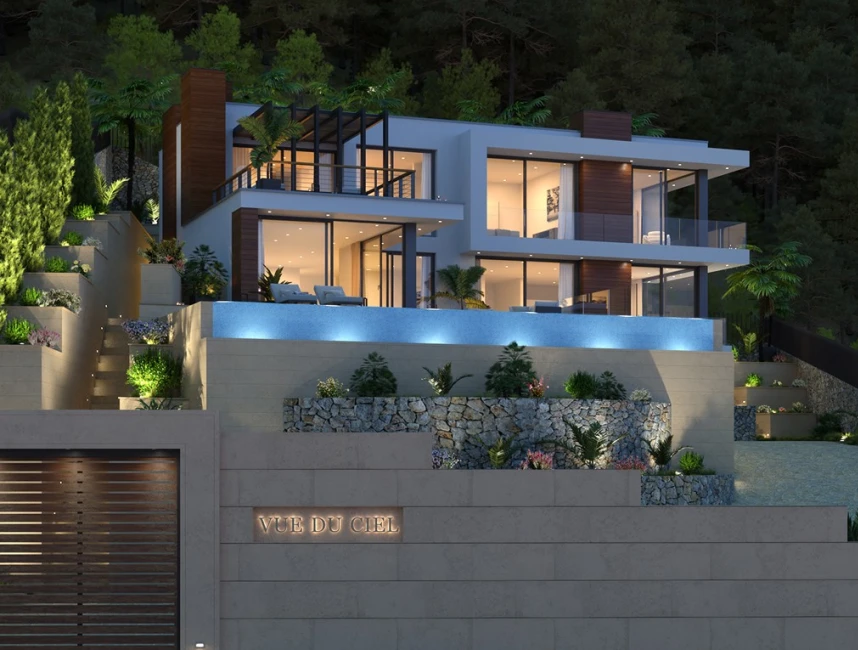 Perceel met bouwvergunning in Cala Llamp: Luxe villa met zwembad en panoramisch uitzicht-2