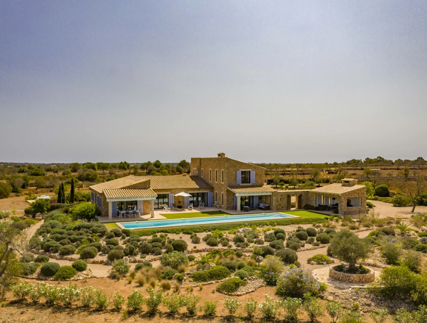 Modern natural stone finca with stunning views-18
