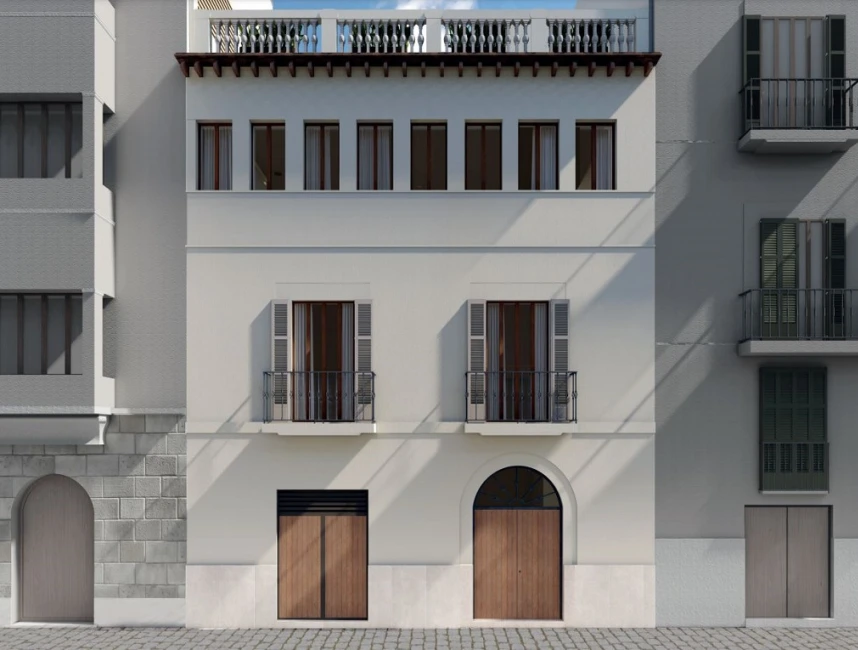 Integrerat renoveringsprojekt av ett radhus i Gamla stan i Palma de Mallorca-3
