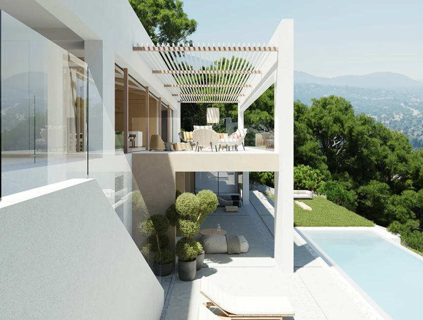 Modern newly built villa with views in Sa Font Seca-2