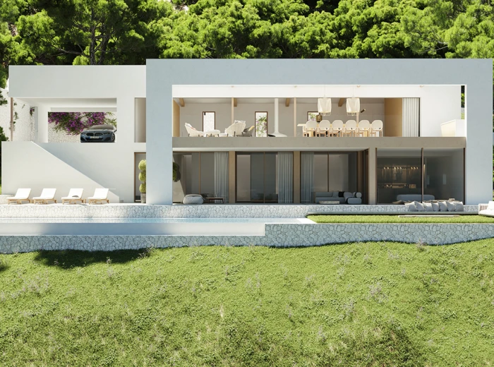 Modern newly built villa with views in Sa Font Seca-1