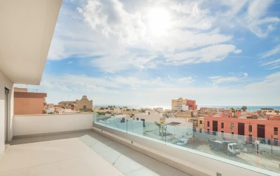 Vacker takvåning med terrass och havsutsikt, Portixol - Mallorca