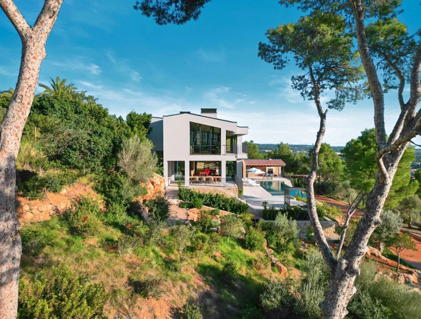 Spectaculaire "Bauhaus Loft Design" villa met uitzicht op de baai van Palma-4
