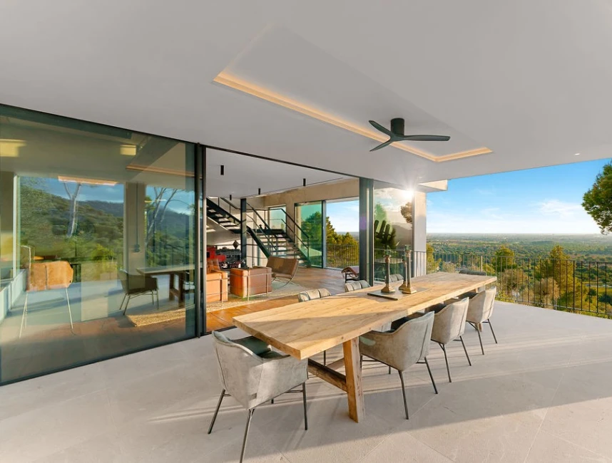 Spectaculaire "Bauhaus Loft Design" villa met uitzicht op de baai van Palma-12