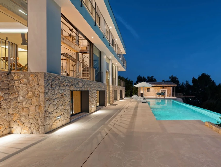 Spectaculaire "Bauhaus Loft Design" villa met uitzicht op de baai van Palma-40