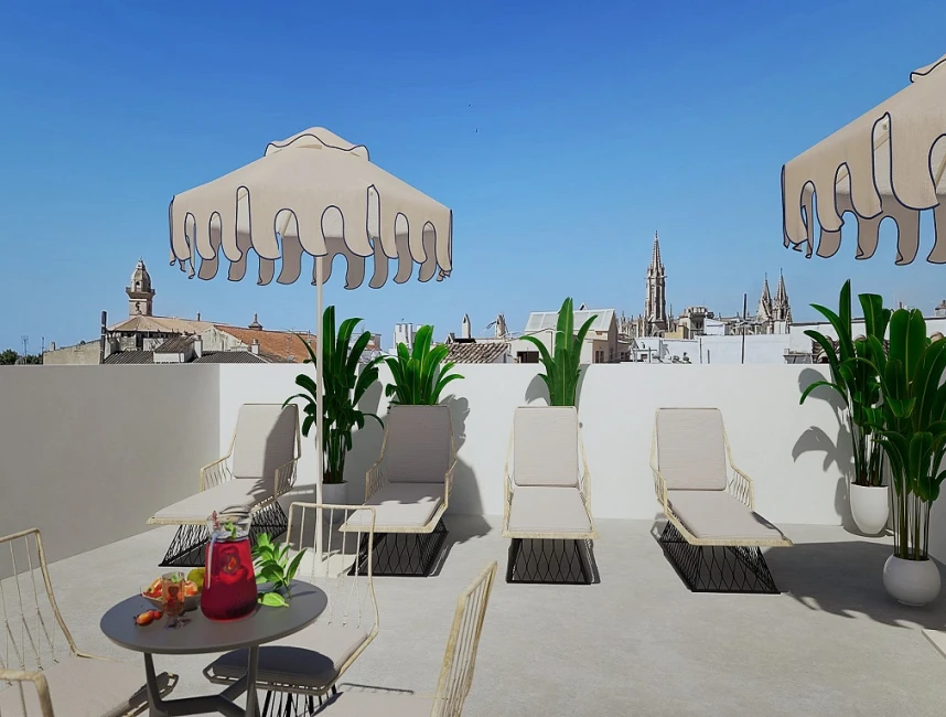 Précieux penthouse récemment construit avec terrasse et parking à Palma de Mallorca, Old Town-2