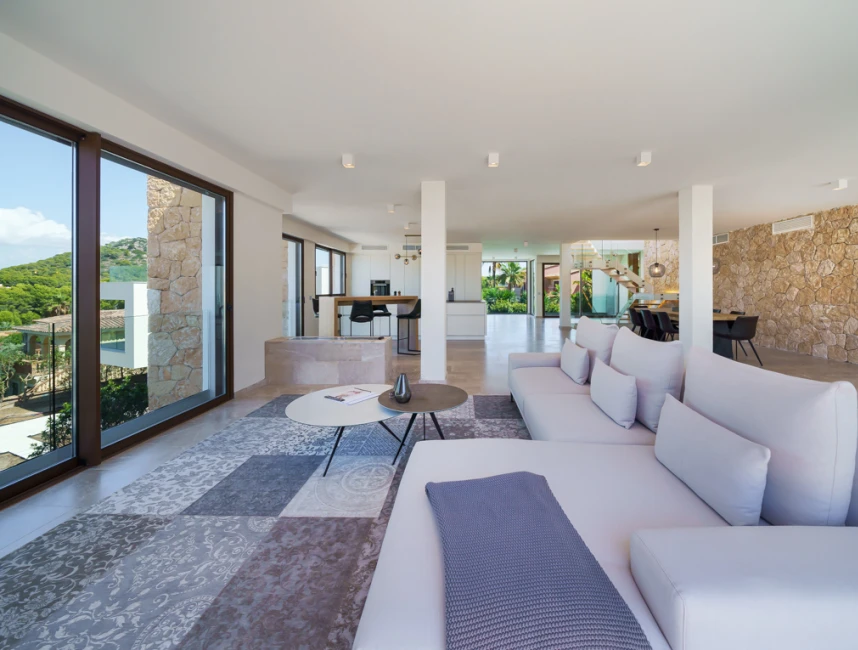 Contemporary villa with partial sea views-7