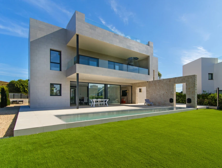 Modern new built villa with sea views in Puig de Ros-1