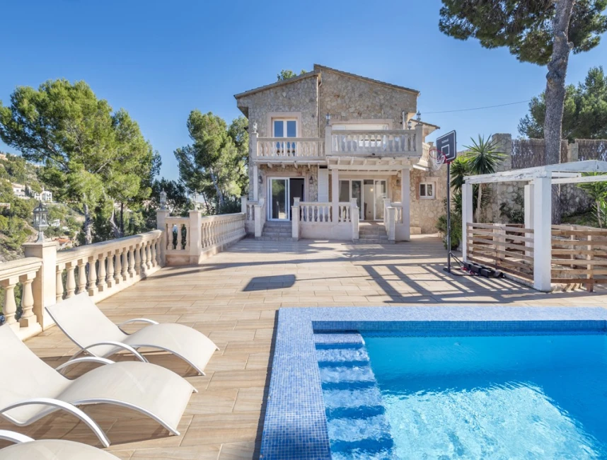 Double plot with sea view villa in Costa d'en Blanes-2
