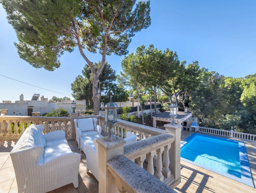 Double plot with sea view villa in Costa d'en Blanes-16