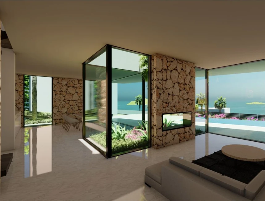 High-quality new build villa with sea view-6