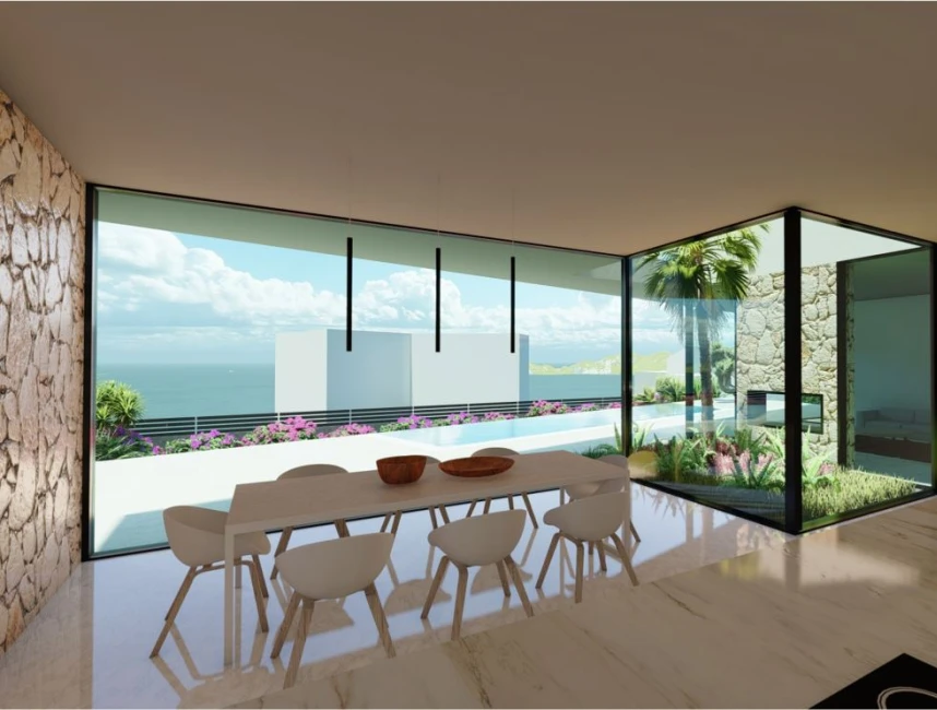 High-quality new build villa with sea view-7