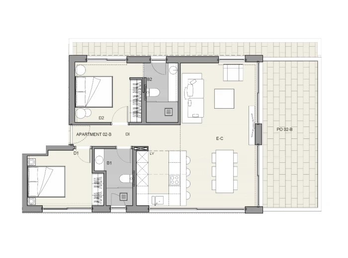 Wonderful new build apartment in Palma-9