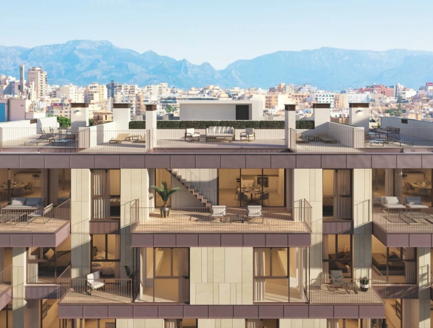 High-quality new build penthouse in Santa Catalina with a view of Bellver Castle-1