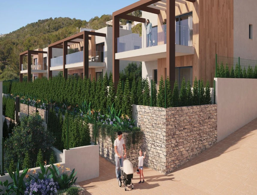 Modern villa i ett nytt komplex nära stranden i Font de sa Cala-9