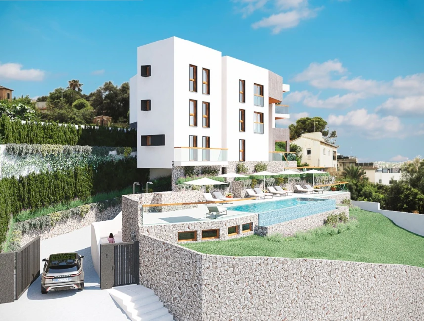Can Estadé : Nouvelle construction d'un penthouse avec vue sur la mer, piscine privée sur le toit et terrasse-10