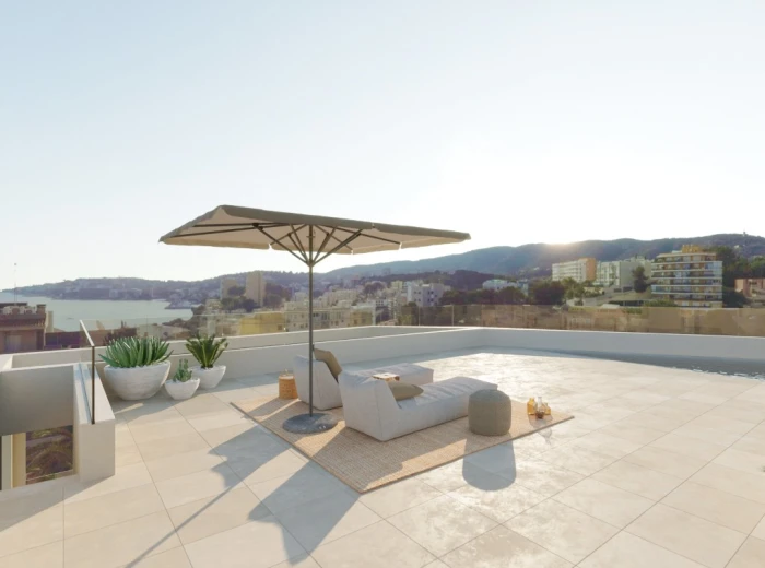 Can Estadé: New build sea view penthouse with private rooftop pool and terrace-1