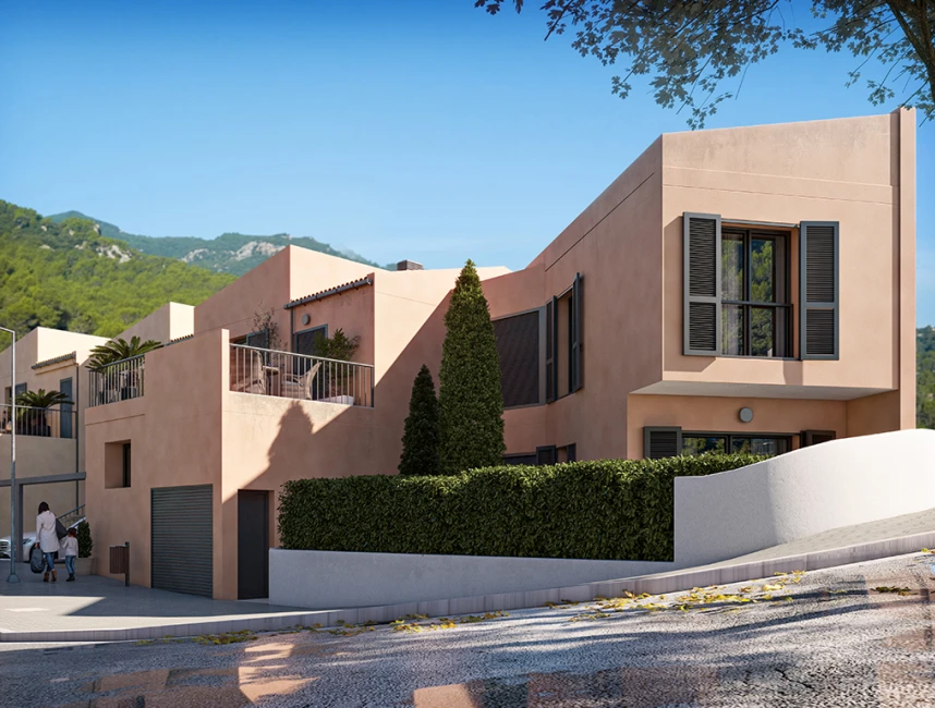 Nowy projekt budowlany w Esporlas: Domy szeregowe z basenem komunalnym-15