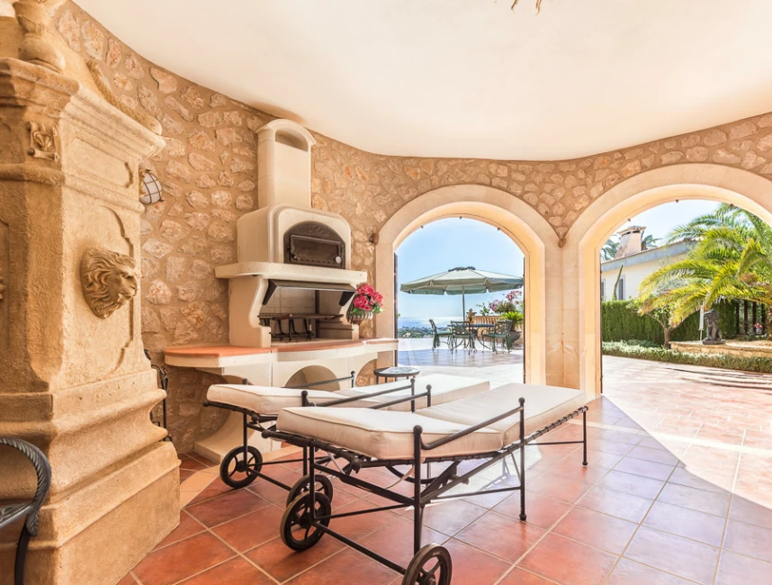 Extravagante villa met prachtig uitzicht op zee bij Son Servera-4