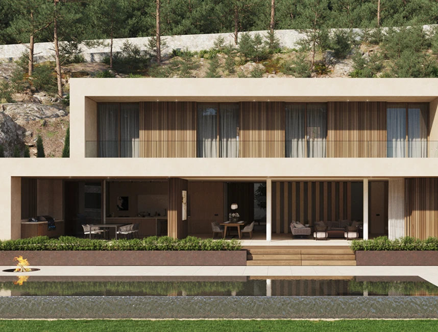 Luxury villa under construction with mountain views-16