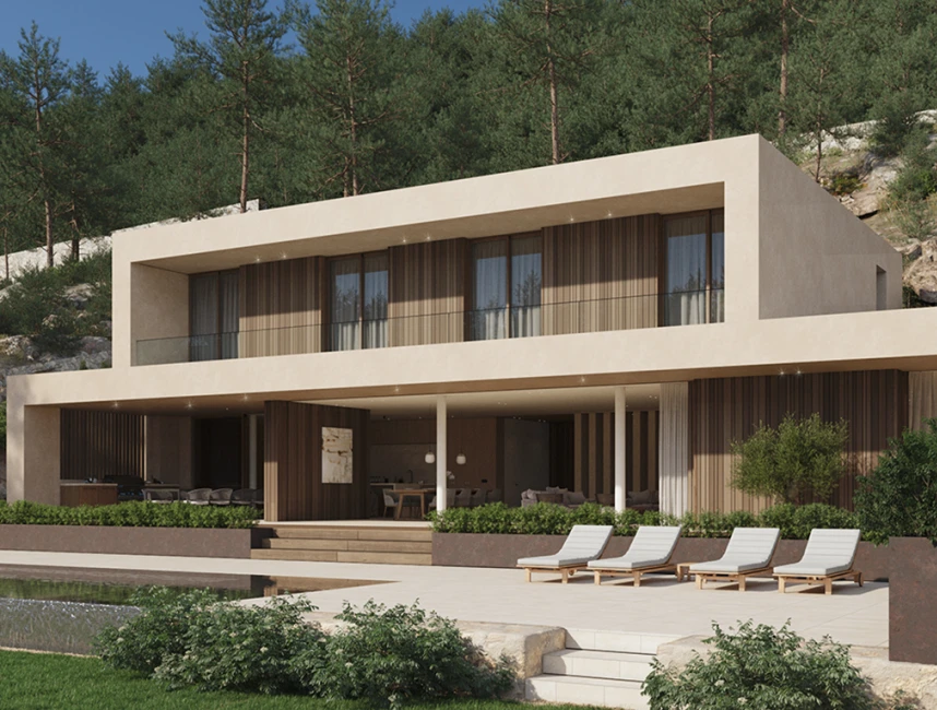 Luxury villa under construction with mountain views-2